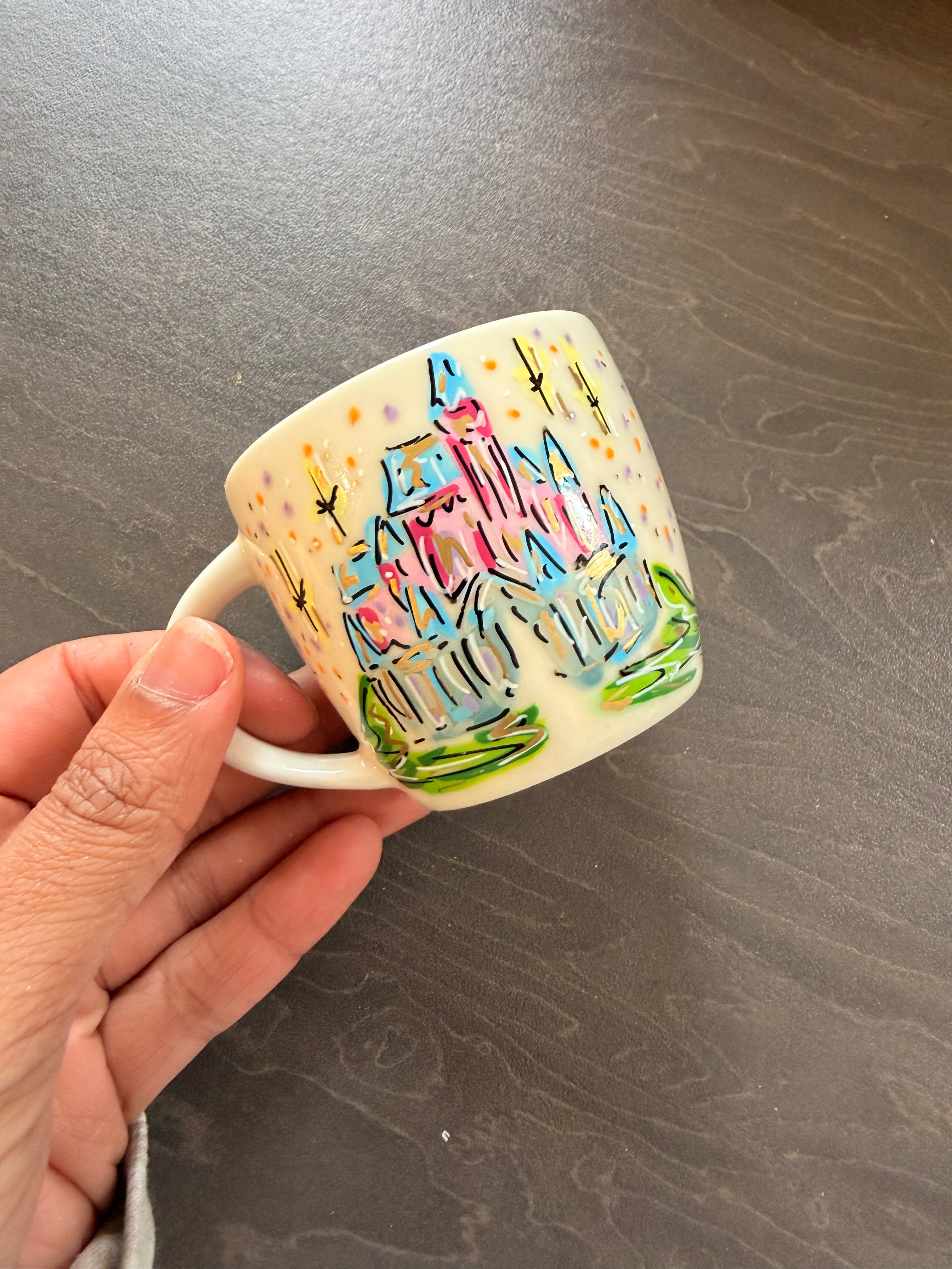 Starbucks espresso cup castle design