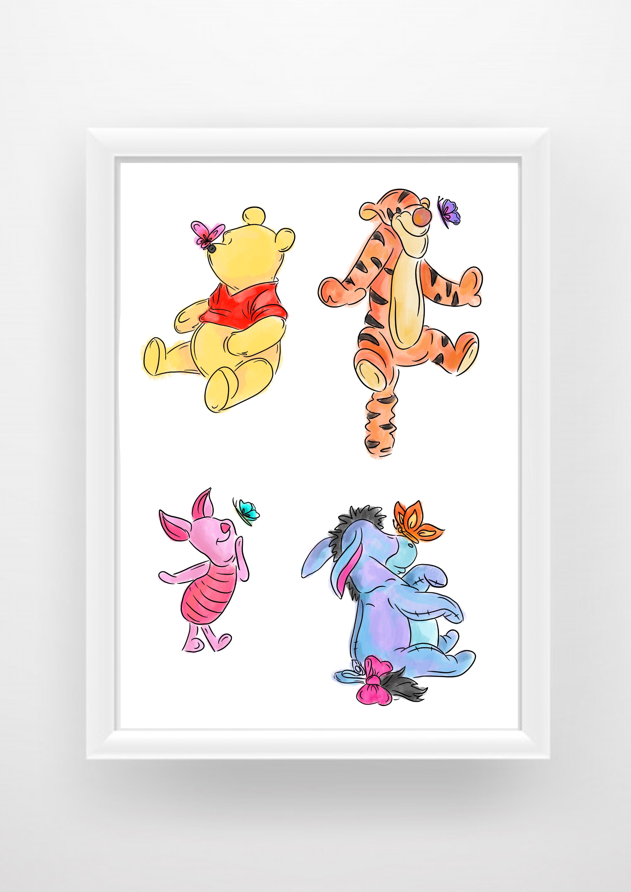 Pooh And Friends Print / Sticker / bookmark