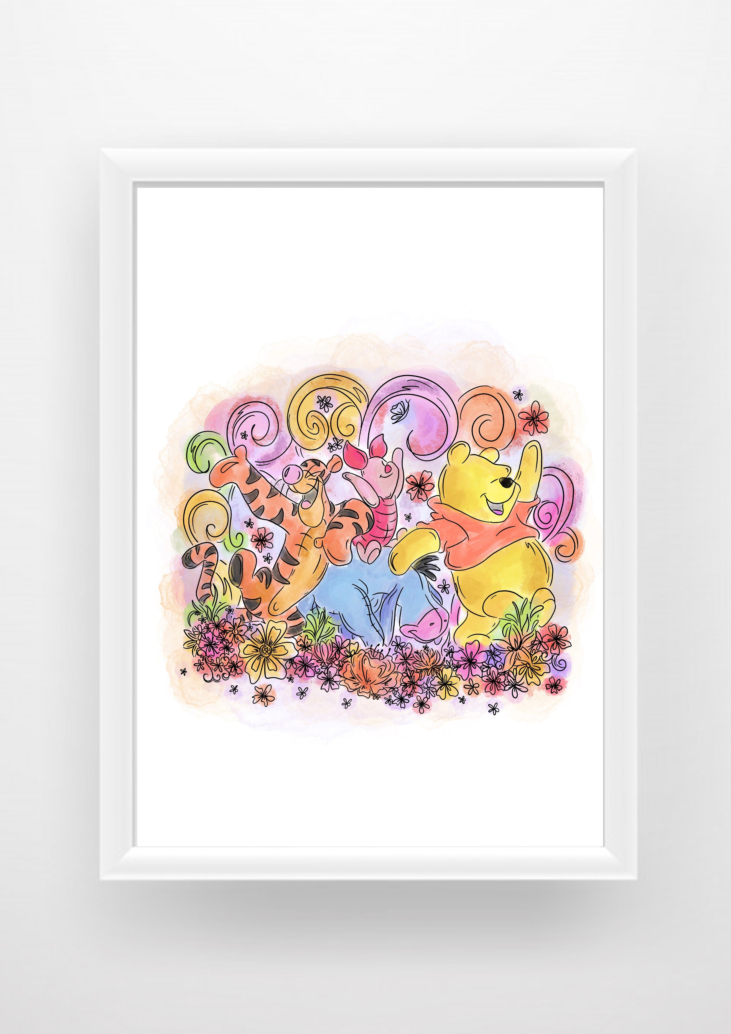 Pooh And Friends Print / Sticker / bookmark