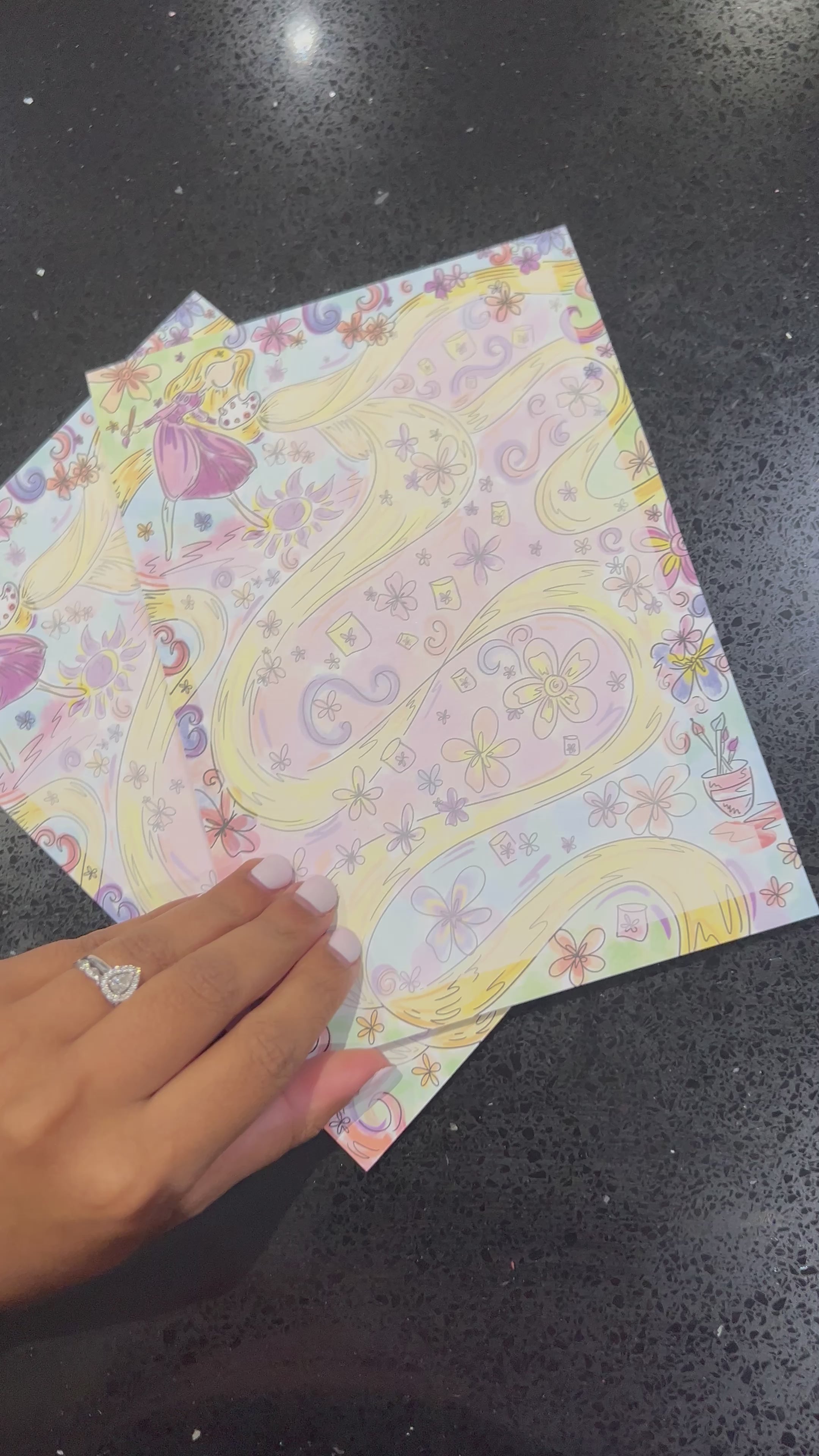 Tangled colourful Notepad A5