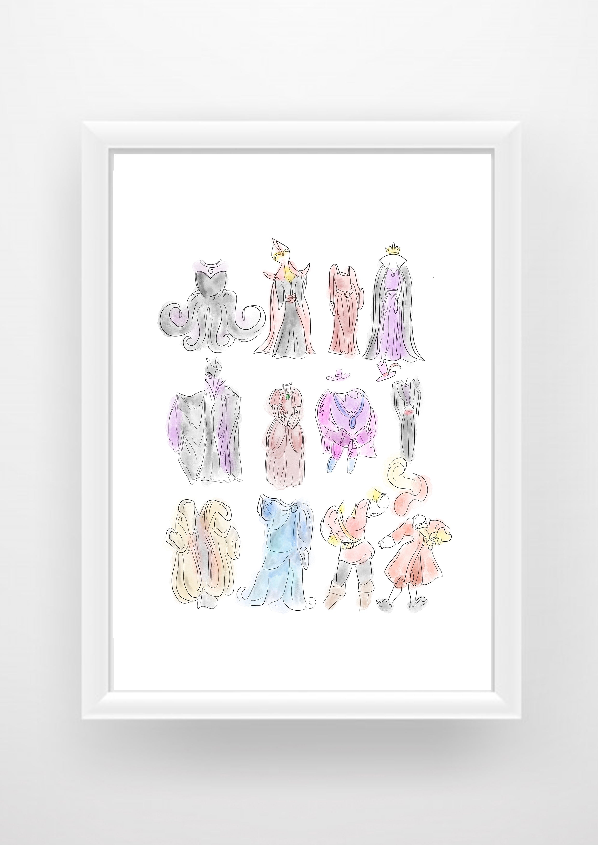 Villains outfits Print / Sticker / bookmark