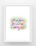 Peter Pan quote faith trust and pixie dust Print / Sticker / bookmark