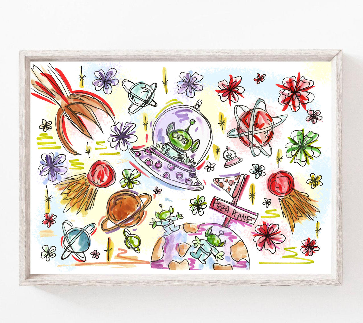 Toystory Aliens Print / Sticker / bookmark