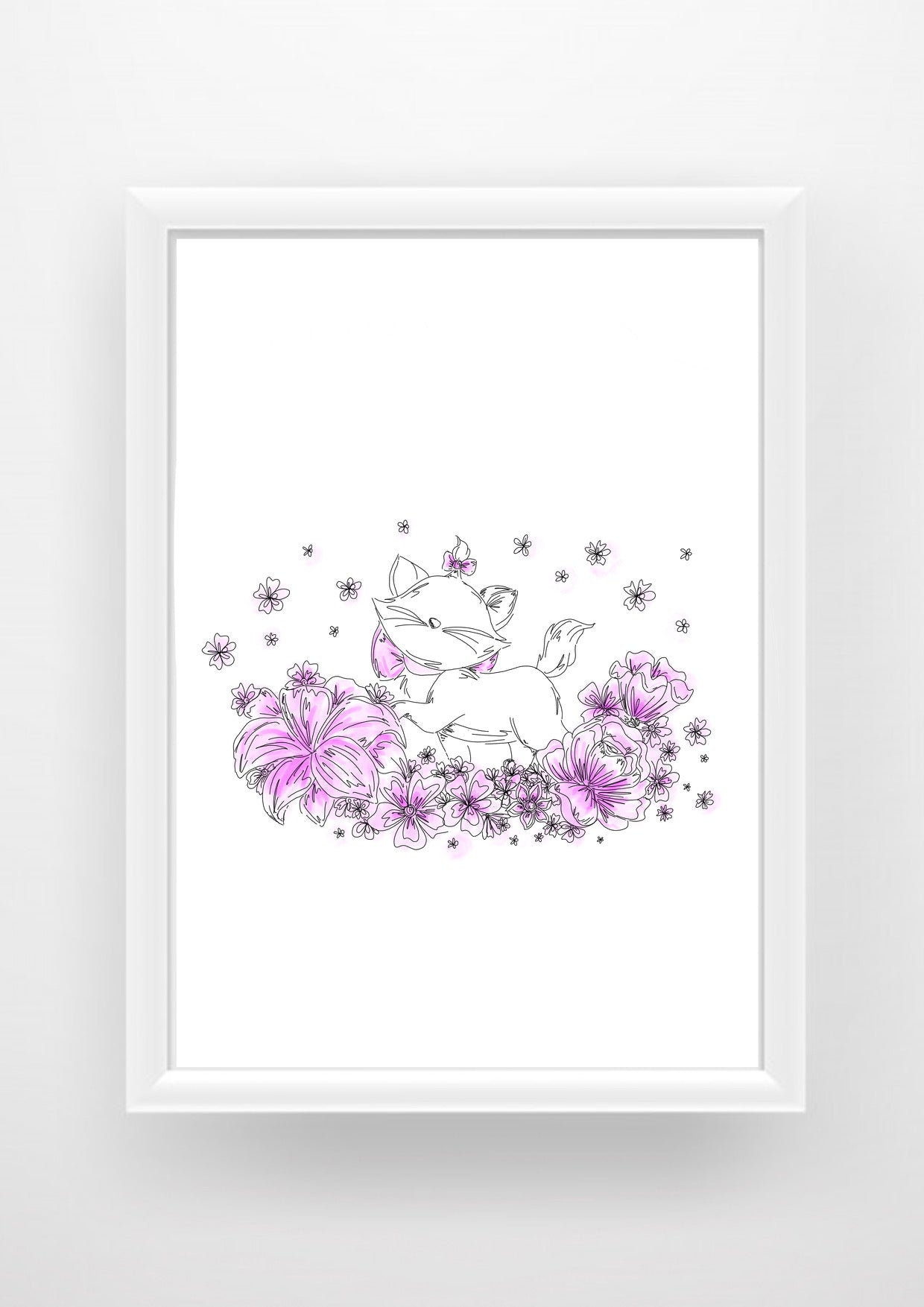 Marie Aristocats Print / Sticker / bookmark