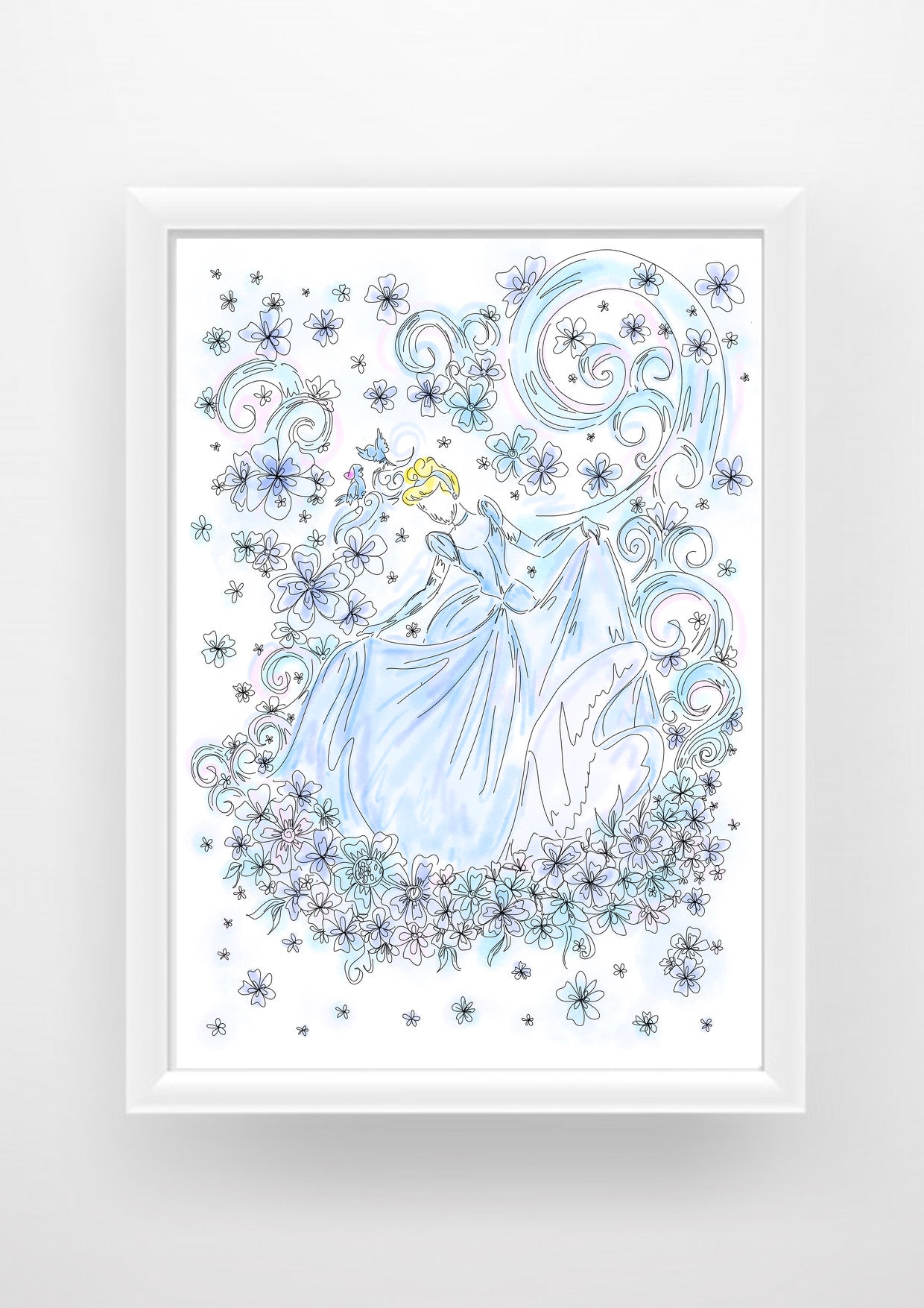 Cinderella Print / Sticker / bookmark