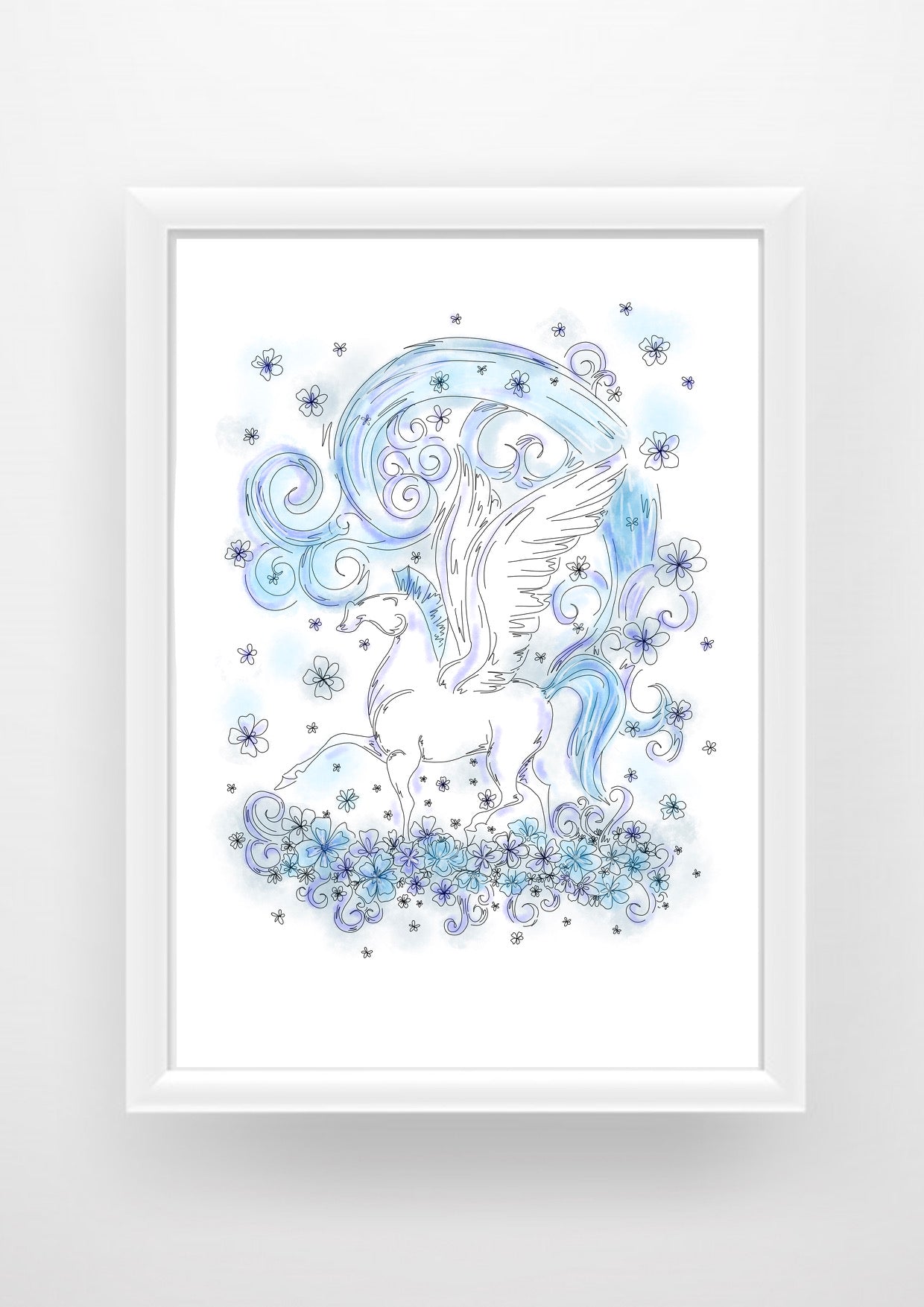 Hercules Pegasus Print / Sticker / bookmark