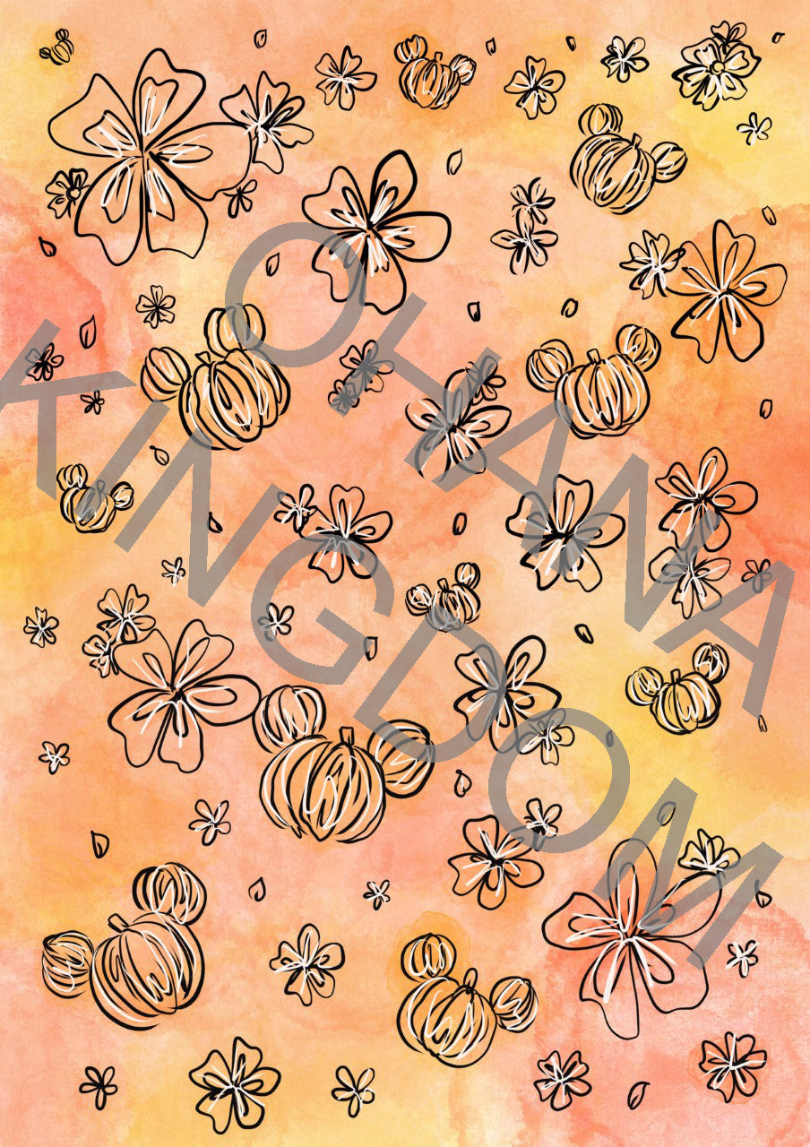 DIGITAL DOWNLOAD- HALLOWEEN MICKEY WATERCOLOUR