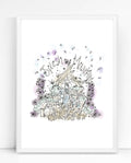 Splash Mountain Print / Sticker / bookmark