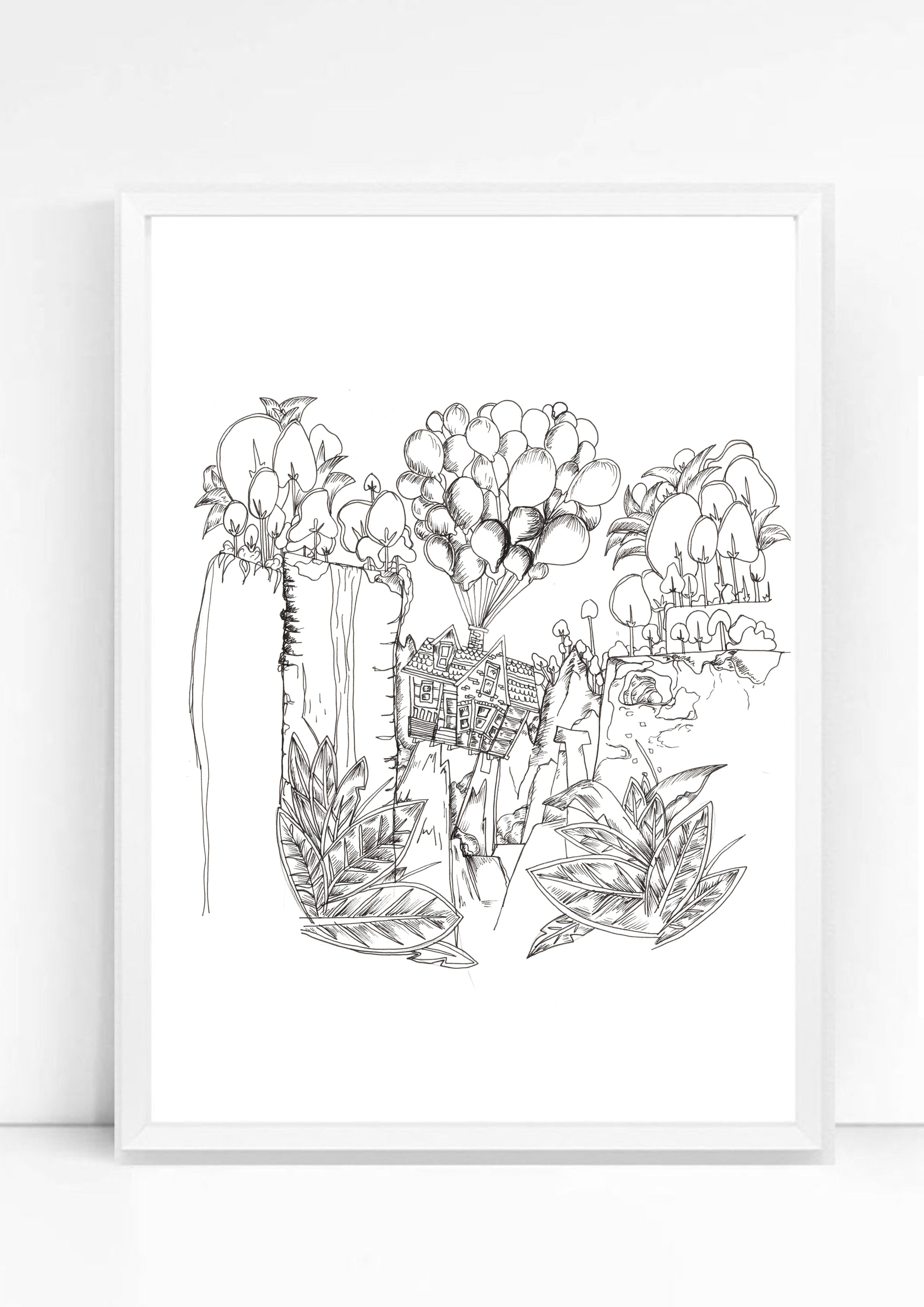 Up house paradise falls Print / Sticker / bookmark