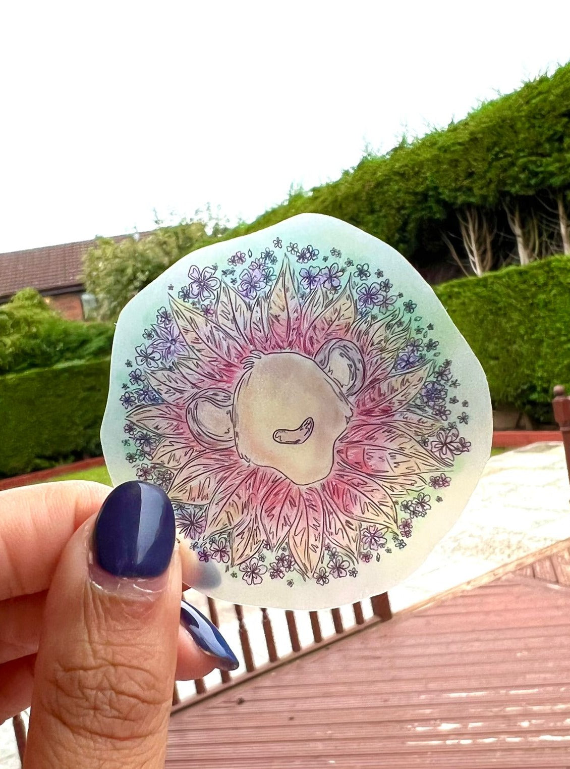 Simba flower head Transparent Sticker