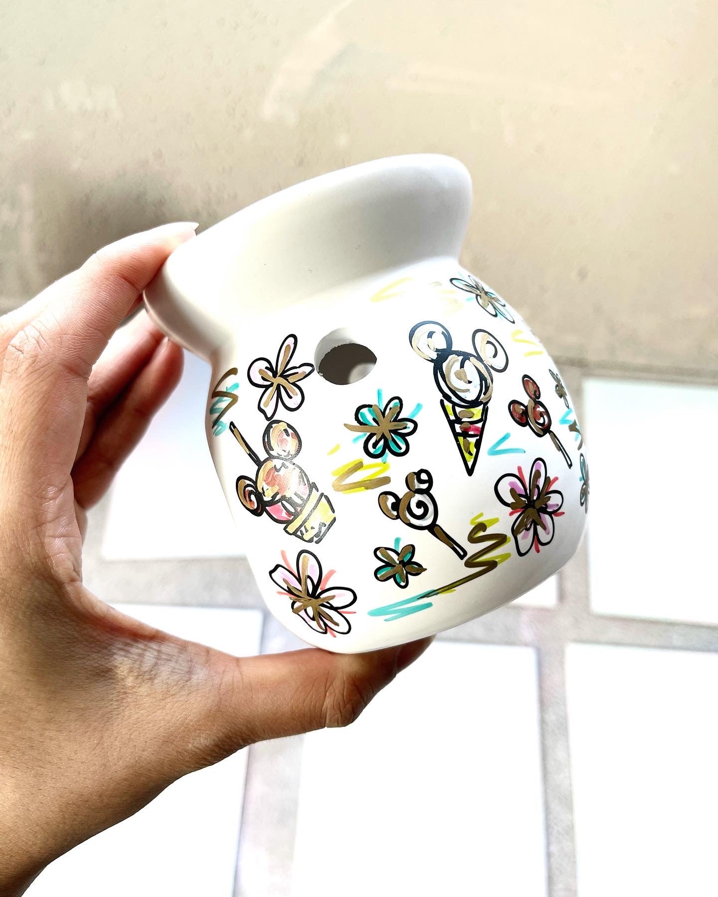 Mickey snacks castle Floral Ceramics Wax Oil Burner - HOMEWARE