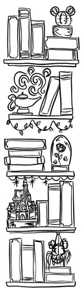 Disney bookshelf bookmark - add your reads!