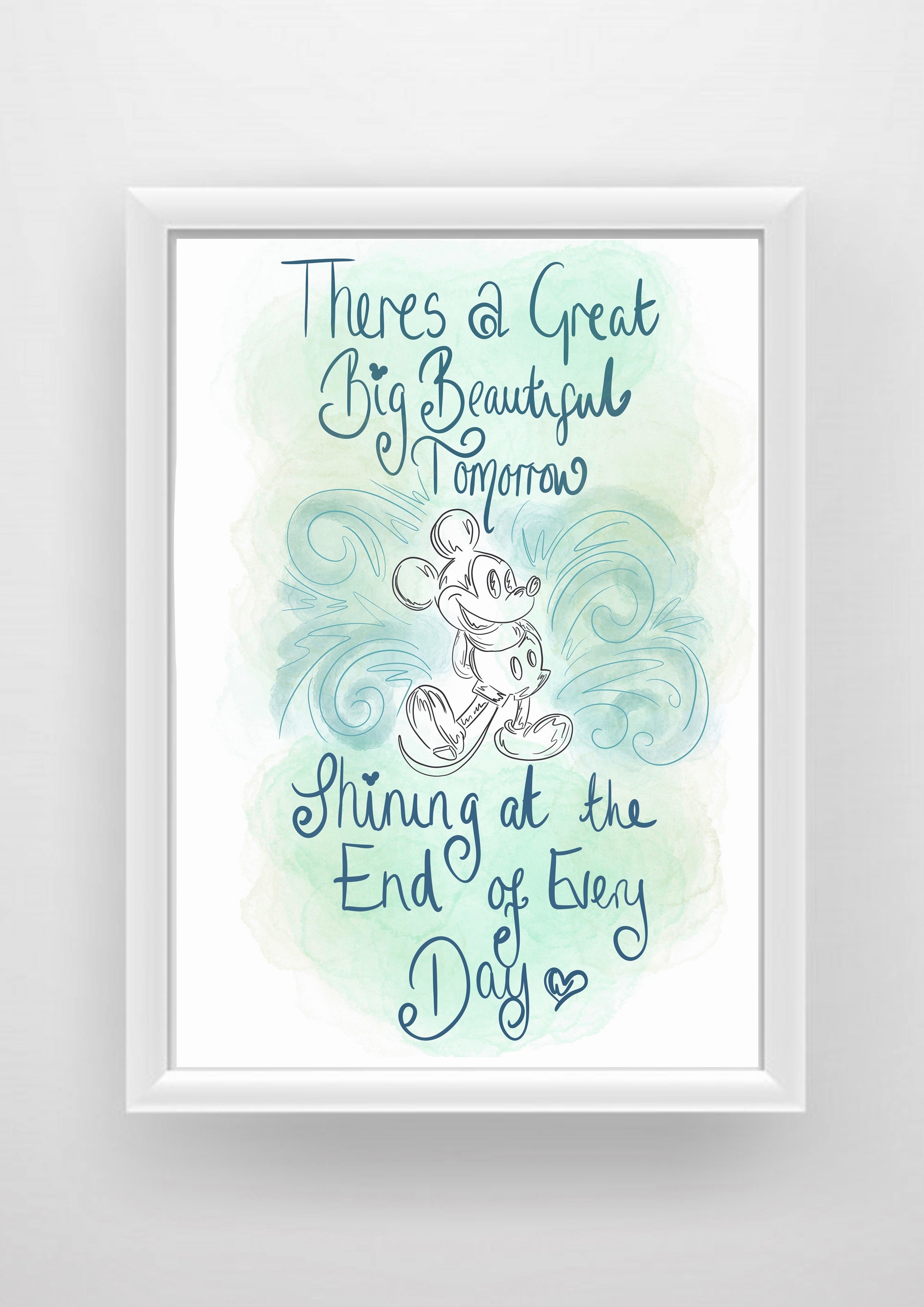 Beautiful tomorrow quote Print / Sticker / bookmark