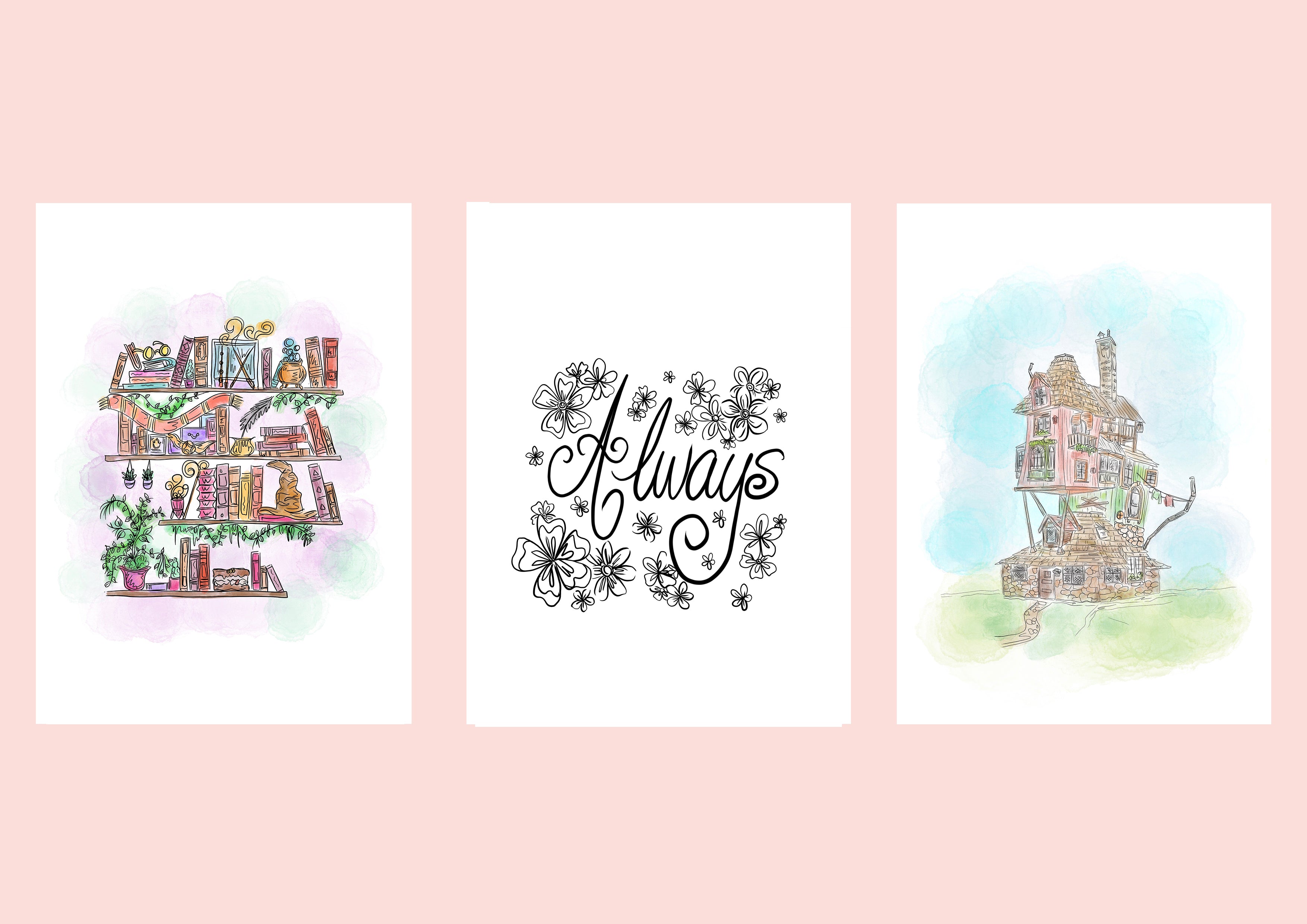 Harry Potter theme greetings cards