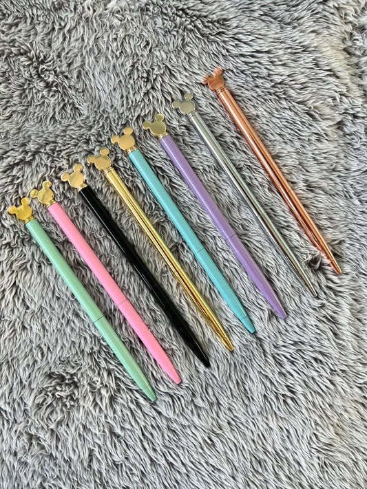 Mickey Head TWIST Pens - Choose your colour